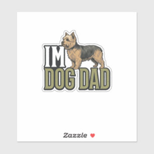 Sticker Conception de chemise de gravure de Terrier de pap