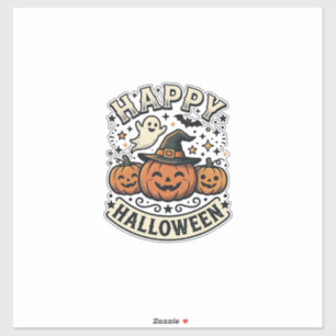 Sticker Conception de chemise fantôme citrouille Halloween