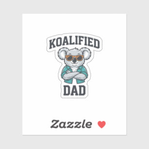 Sticker Conception de chemise Koala Papa mignon Koalifié_1