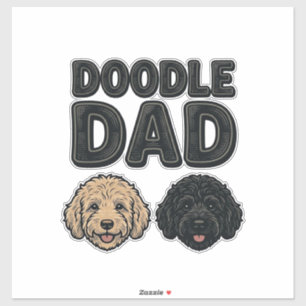 Sticker Conception de chemise pour papa gribouillis vintag