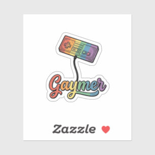 Sticker Conception de chemise vectorielle Gaymer Rainbow G