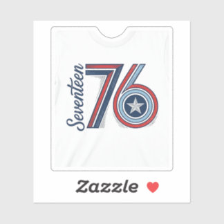 Sticker Conception de chemise vectorielle patriotique Vint