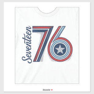 Sticker Conception de chemise vectorielle patriotique Vint