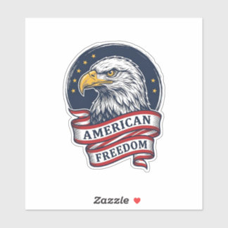 Sticker Conception de chemise vectorielle ruban patriotiqu