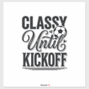 Sticker Conception de chemise vintage de football Classy U