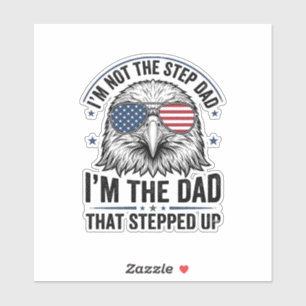 Sticker Conception de chemise vintage Eagle Step Dad patri
