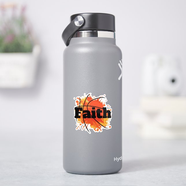 Sticker Conception De Foi De Basket-Basket Avec Art Splash (HydroFlask)