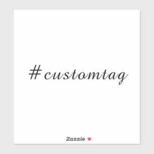 Sticker Conception de hashtag minimaliste moderne