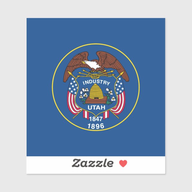 Sticker Conception de l'indicateur d'état Utah (Feuille)