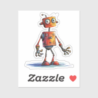 Sticker Conception de robot fantaisiste 2