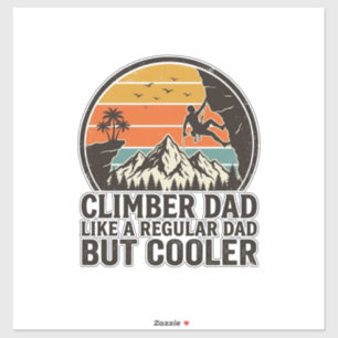Sticker Conception de T-Shirt drôle de père grimpeur vinta