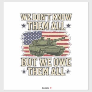 Sticker Conception de T-shirt patriotique de char de souve
