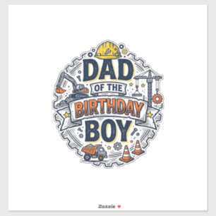 Sticker Conception de t-shirt pour papa de chantier du gar