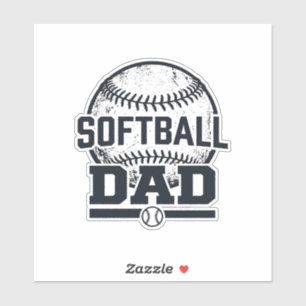 Sticker Conception de T-Shirt Vectoriel Papa Softball Vint