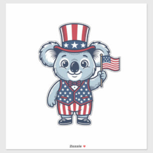 Sticker Conception de t-shirt vintage vecteur koala patrio