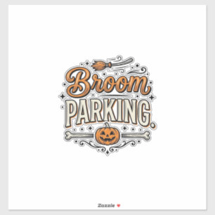 Sticker Conception de vecteur de sorcière vintage Hallowee