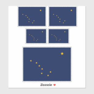 Sticker Conception du drapeau de l'État de l'Alaska