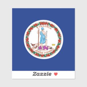 Sticker Conception du drapeau de l'État de Virginie