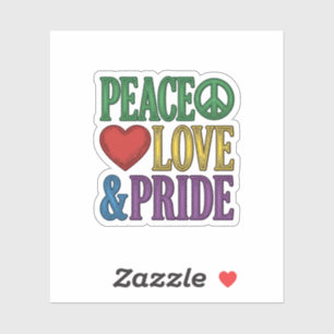 Sticker Conception vectorielle de gravure vintage Peace Lo