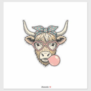 Sticker Conception vectorielle vintage de bubble gum de va
