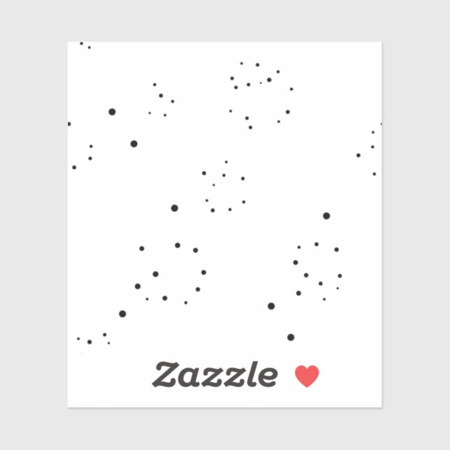 Sticker Conception verticale huit (Feuille)