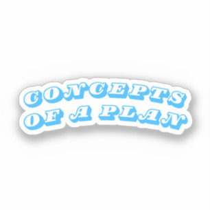Sticker Concepts d'un plan