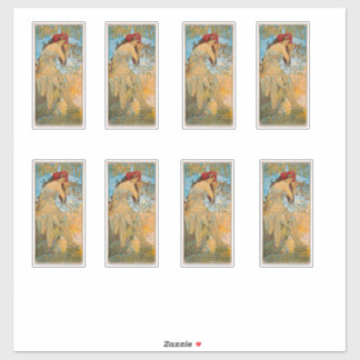 Sticker Concessionnaires de transport par Alphonse Mucha (