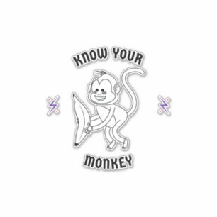 Sticker connaître votre singe