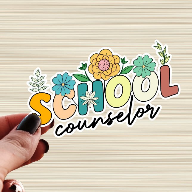Sticker Conseiller scolaire Fleur sauvage enseignant Migno (Créateur téléchargé)