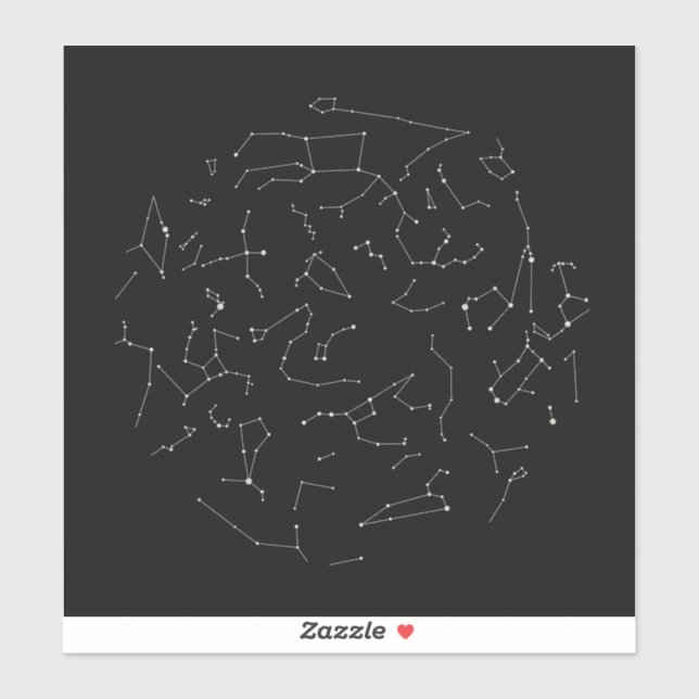 Sticker Constellations dans l'hémisphère nord (Feuille)