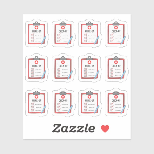 Sticker Consultez le médecin Visitez le planificateur de r (Feuille)