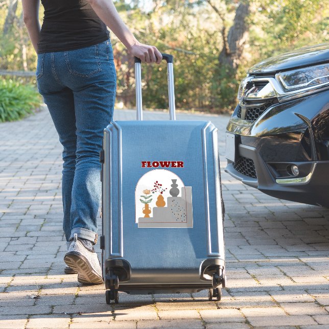 Sticker Contemporain moderne Boho Grey (Valise Insitu)