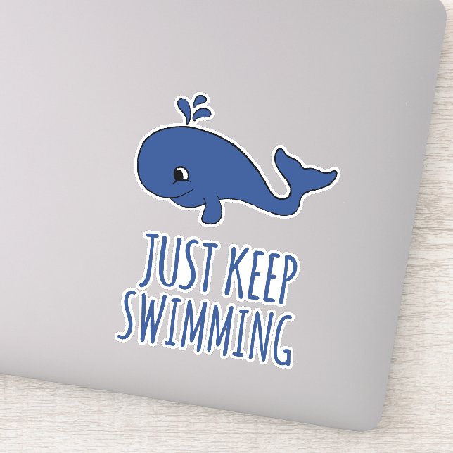 Sticker Continuez À Nager La Baleine (Détail)