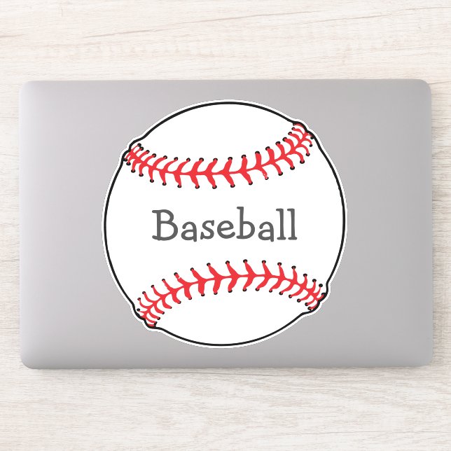 Sticker Contour Conception Baseball (Ordinateur)