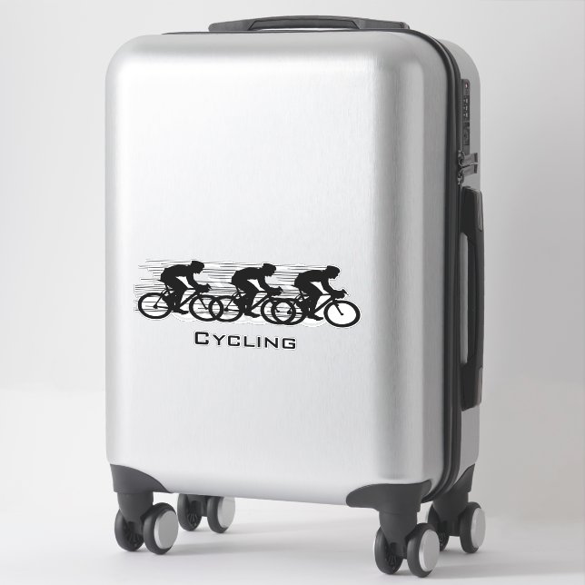 Sticker Contour Conception Cycliste (Sur valise)
