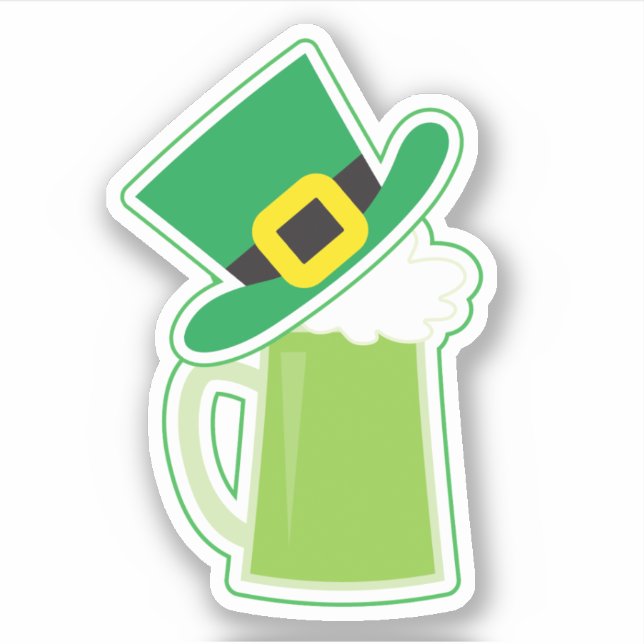 Sticker Contour de la bière irlandaise (Devant)