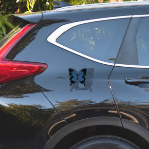 Sticker Contour de l'ombre des papillons bleus