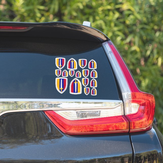 Sticker Contour des vétérans de guerre USARV Vietnam (Côté voiture)