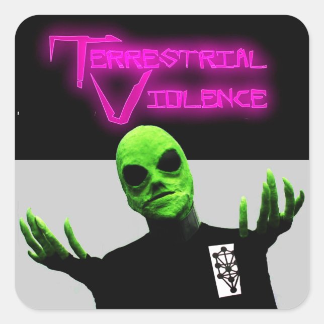 Sticker contre la violence terrestre (Devant)