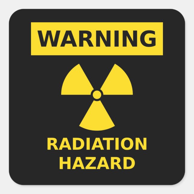 Sticker contre le risque de rayonnement (Devant)