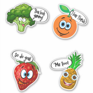 Sticker Conversation de fruits et légumes3