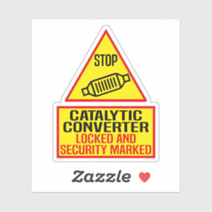 Sticker convertisseur catalytique verrouillé et sécurité m