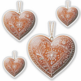 Sticker Cookie de Noël rustique Décoré traditionnel