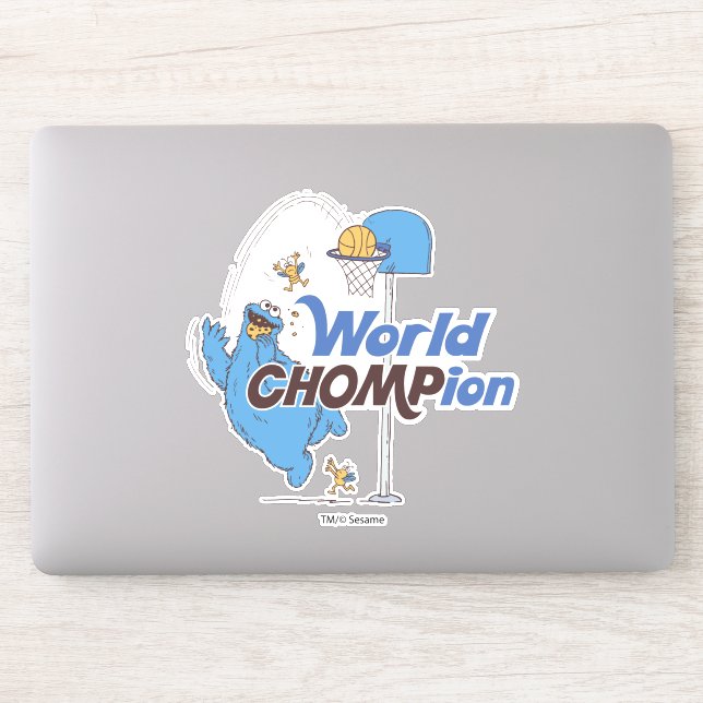 Sticker Cookie Monster | Tirer sur des cerceaux de basket- (Ordinateur)