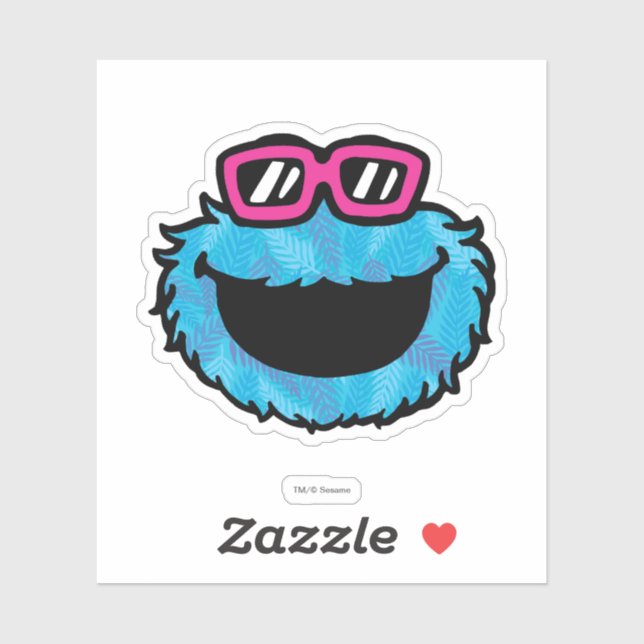 Sticker Cookie Monster | Vibes d'été (Feuille)