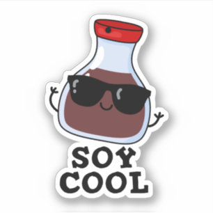 Sticker Cool de soja Funny Soy Sauce Pun