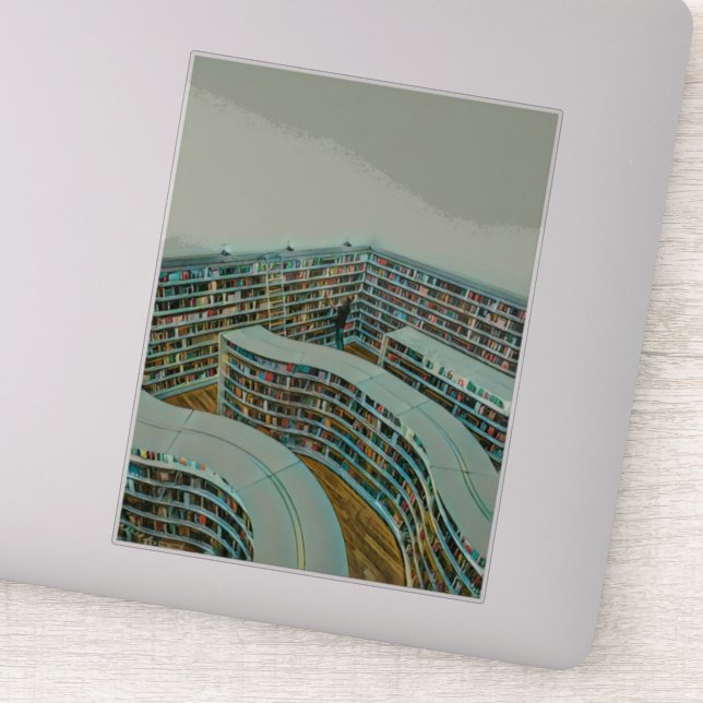 Sticker Cool lecture amant cadeau (Détail)