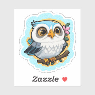 Sticker cool owl