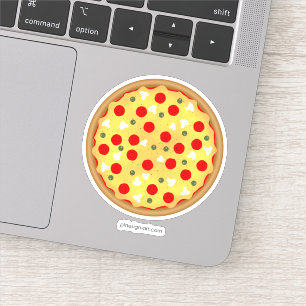 Sticker Cool plaisir pizza pepperoni champignon