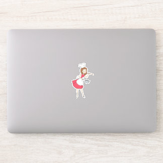 Sticker Cool Retro femme au foyer
